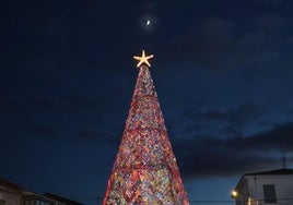 Encendido de luces navideñas en Villoria de Órbigo