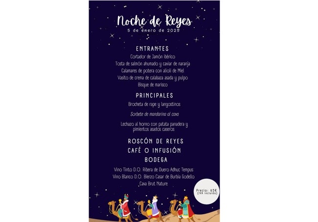 Menú para la Noche de Reyes