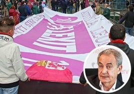 Manifestación leonesista. En la imagen anexa, el expresidente del Gobierno, José Luis Rodríguez Zapatero.