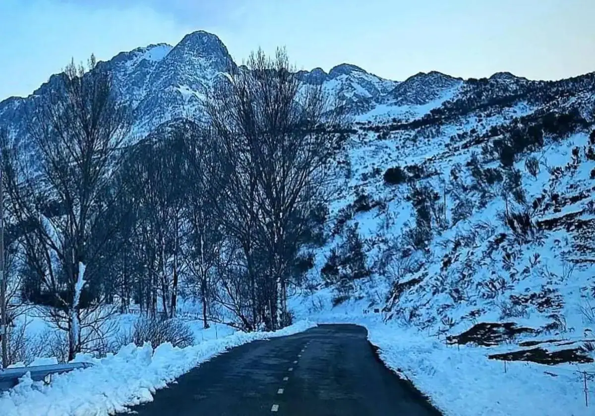 Imagen de archivo de nieve en la provincia.