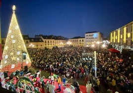 Imagen del encendido navideño del 2022