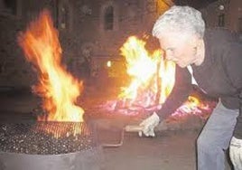 Tradicional asado de castañas