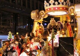 Imagend e archivode la cabalgata de los Reyes Magos.