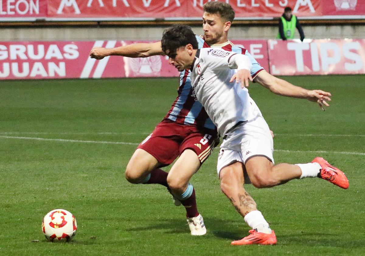 Antón Escobar, en el partido ante la Segoviana.