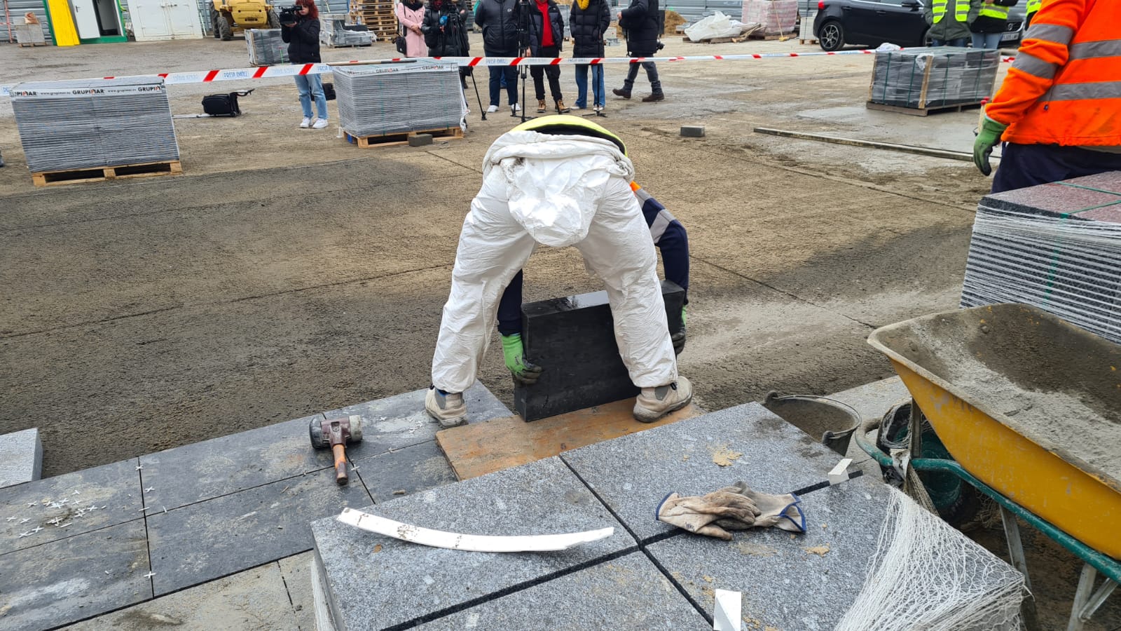 Obras en la Plaza Mayor de León