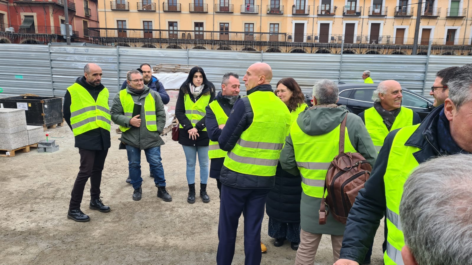 Obras en la Plaza Mayor de León