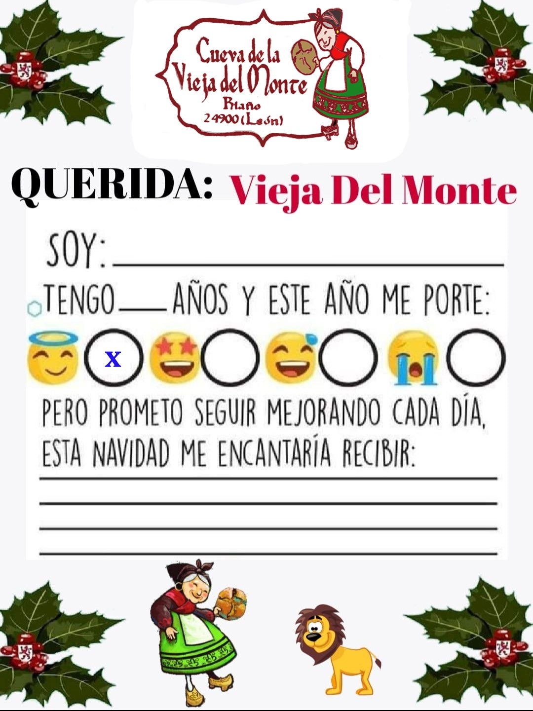 Carta para la vieja del monte.