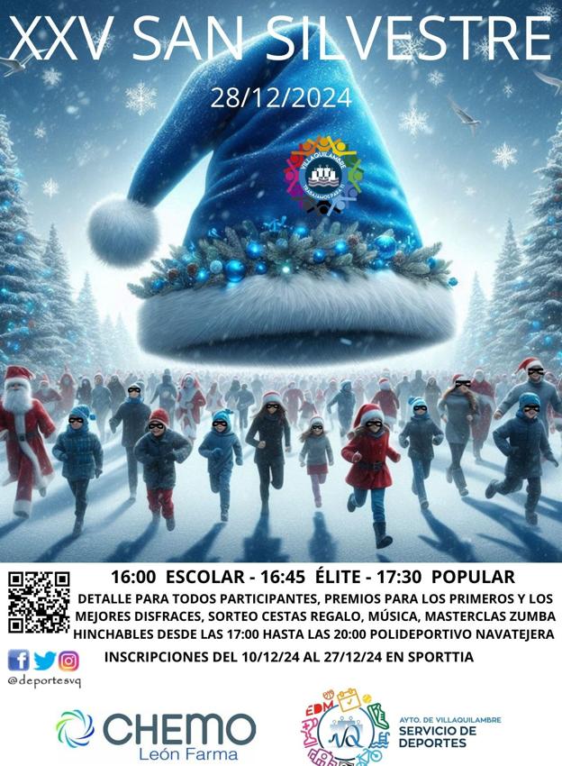 Cartel de XXV San Silvestre de Villaquilambre