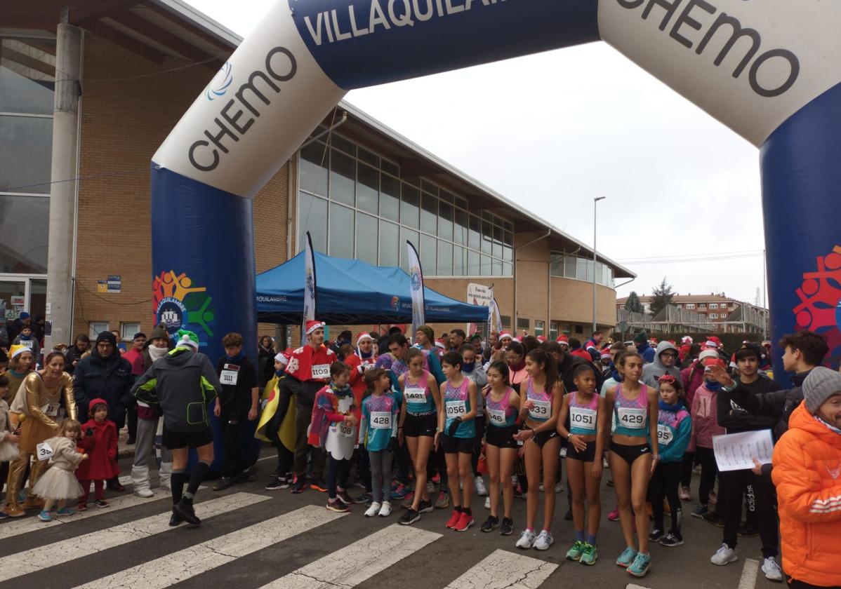 Imagen de la celebración de la San Silvestre en Villaquilambre en el año 2023