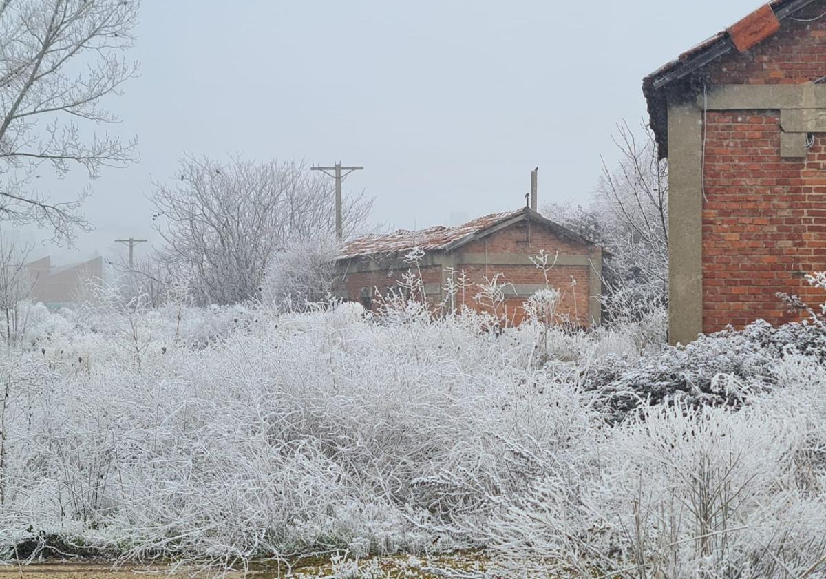 Imagen principal - El alfoz de León marca la temperatura mínima de 2024 con -6,6 grados