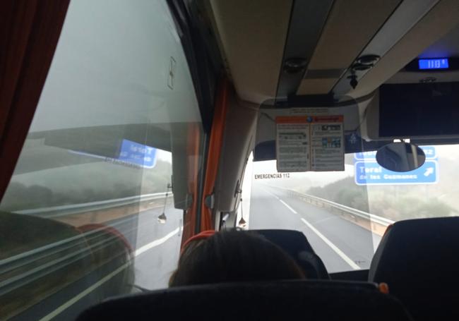 Imagen del interior del autobús.