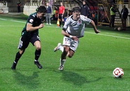 Álvaro, en un partido con la Cultural.