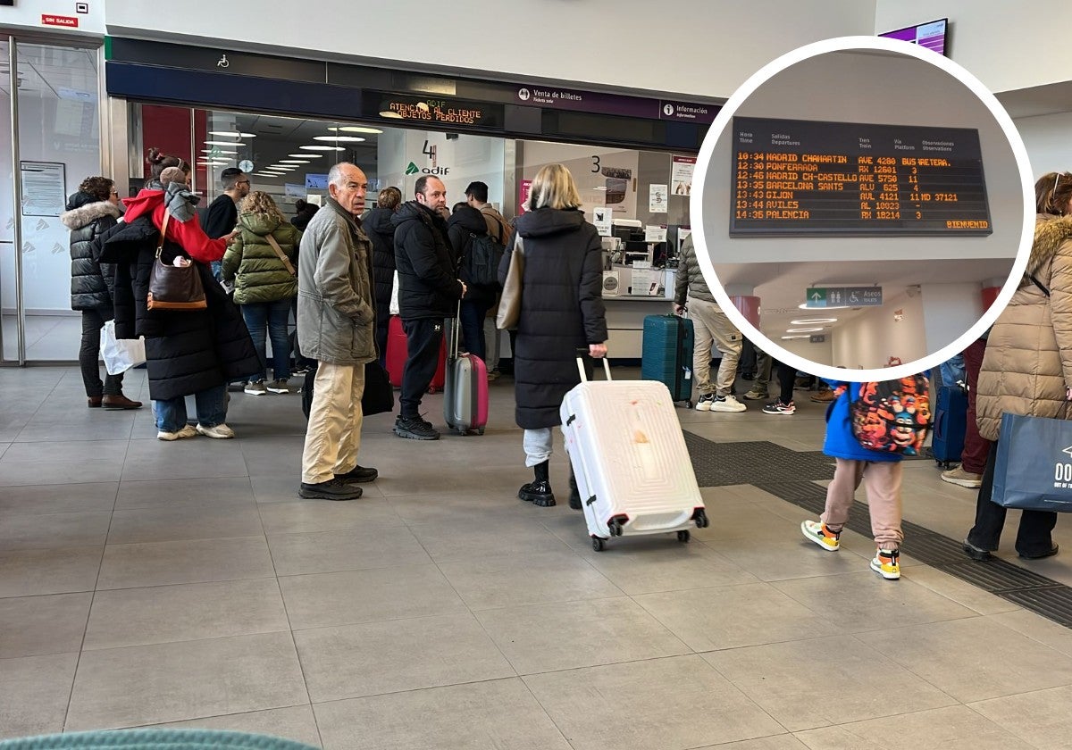 Cancelación de trenes en León: buses y taxis para trasladar a los viajeros afectados