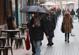 Lluvia en León.