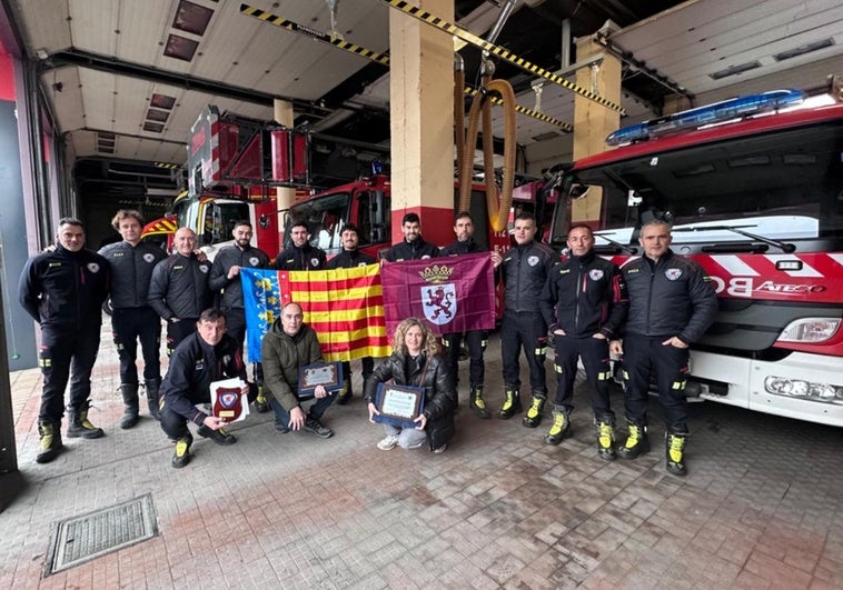 Hermanamiento entre los Bomberos de León y el pueblo de Paiporta.