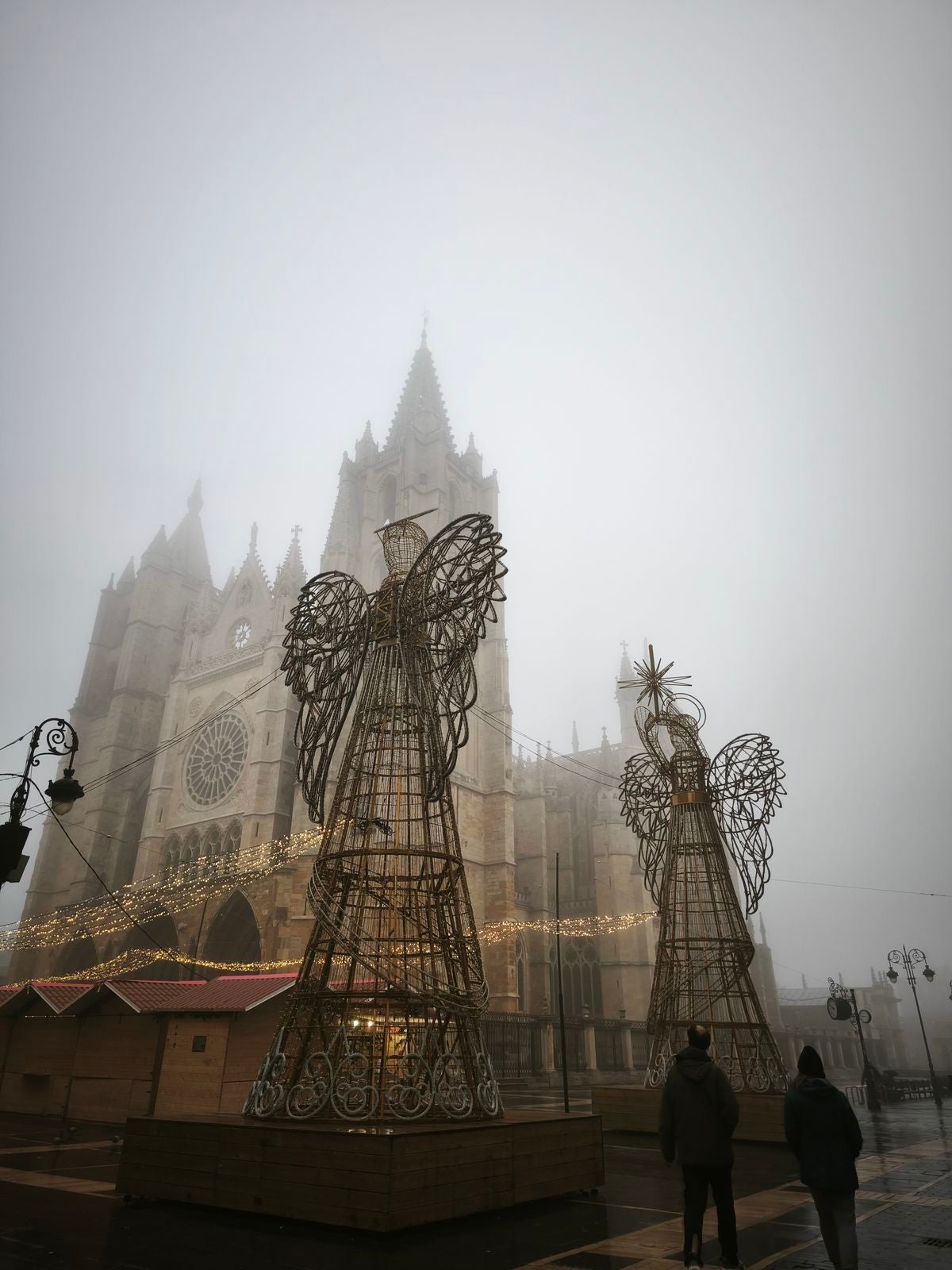 Niebla en el centro de León