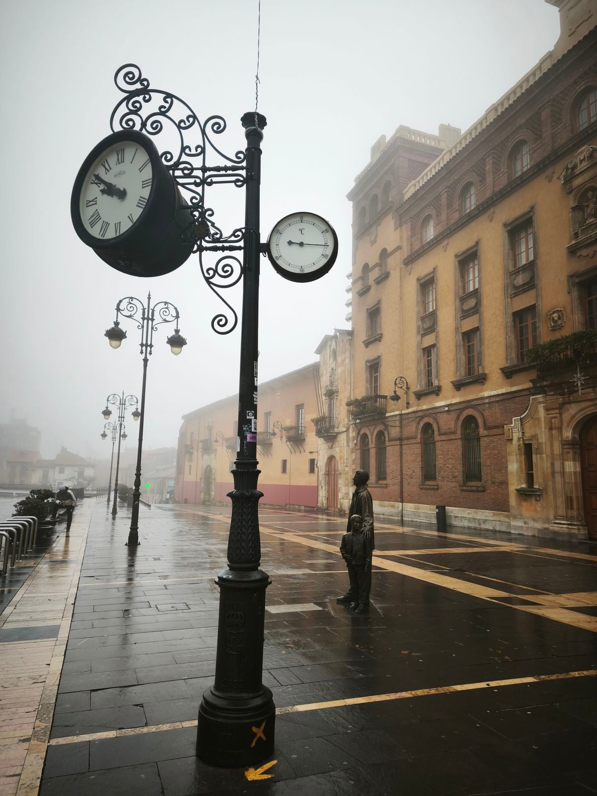 Niebla en el centro de León