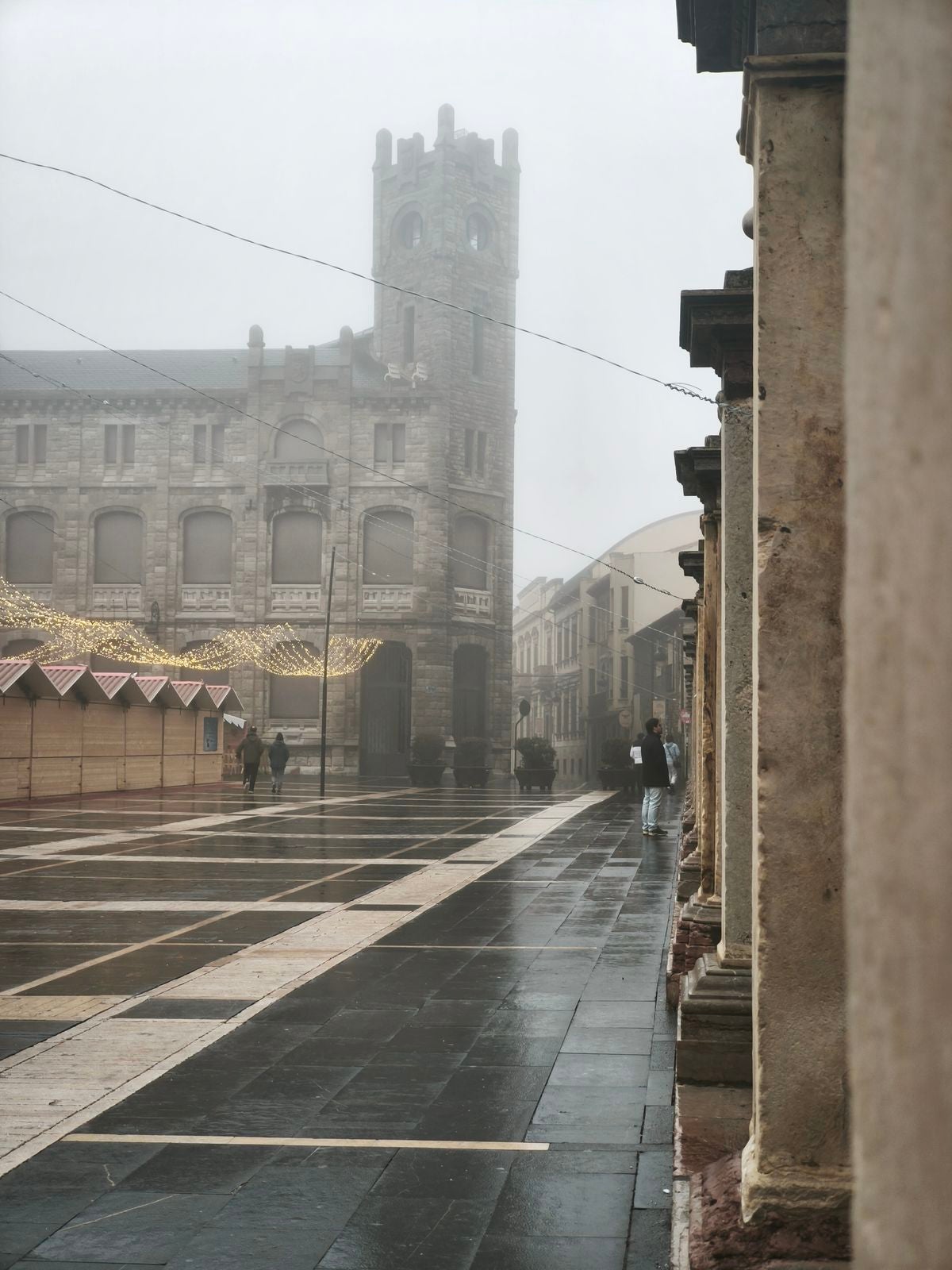 Niebla en el centro de León