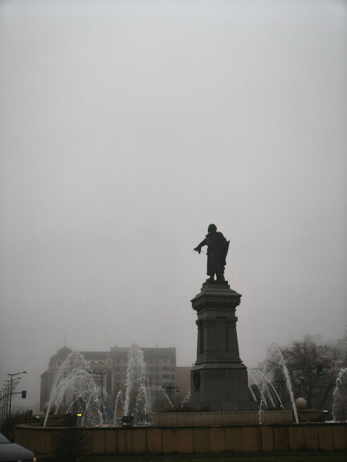 Niebla en el centro de León