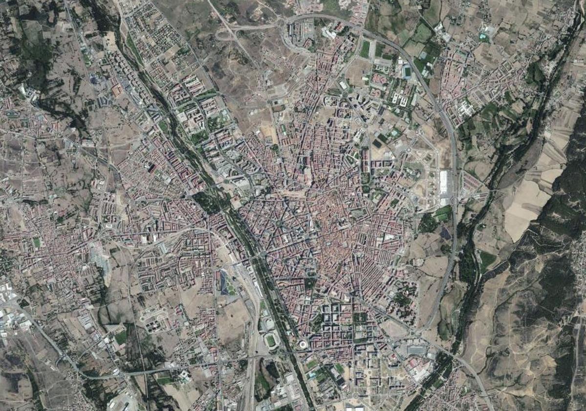 Visión panorámica de la ciudad de León.