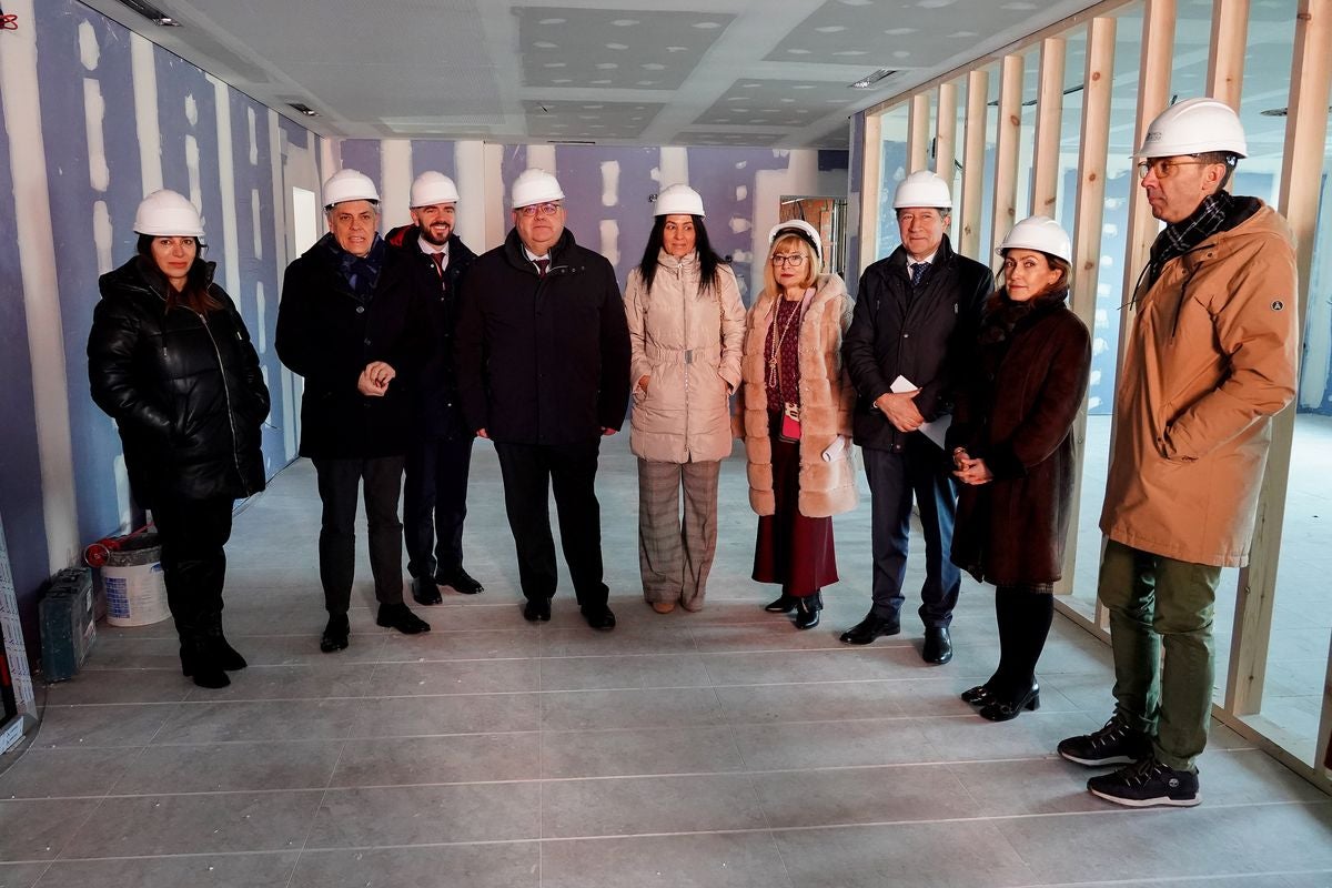 Visita del consejero de Sanidad a las obras del centro de salud de Pinilla