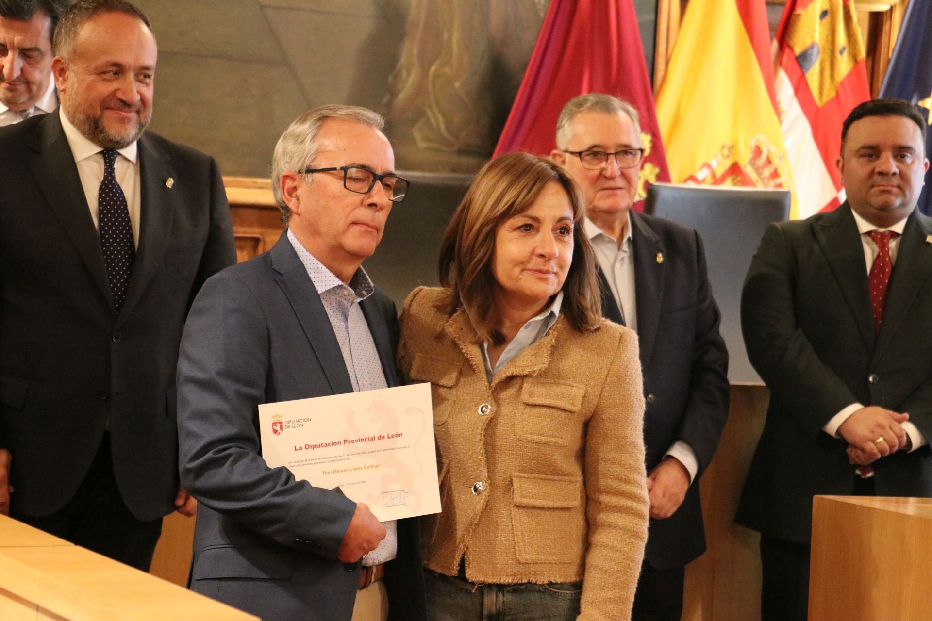 Homenaje a los jubilados de la Diputación de León