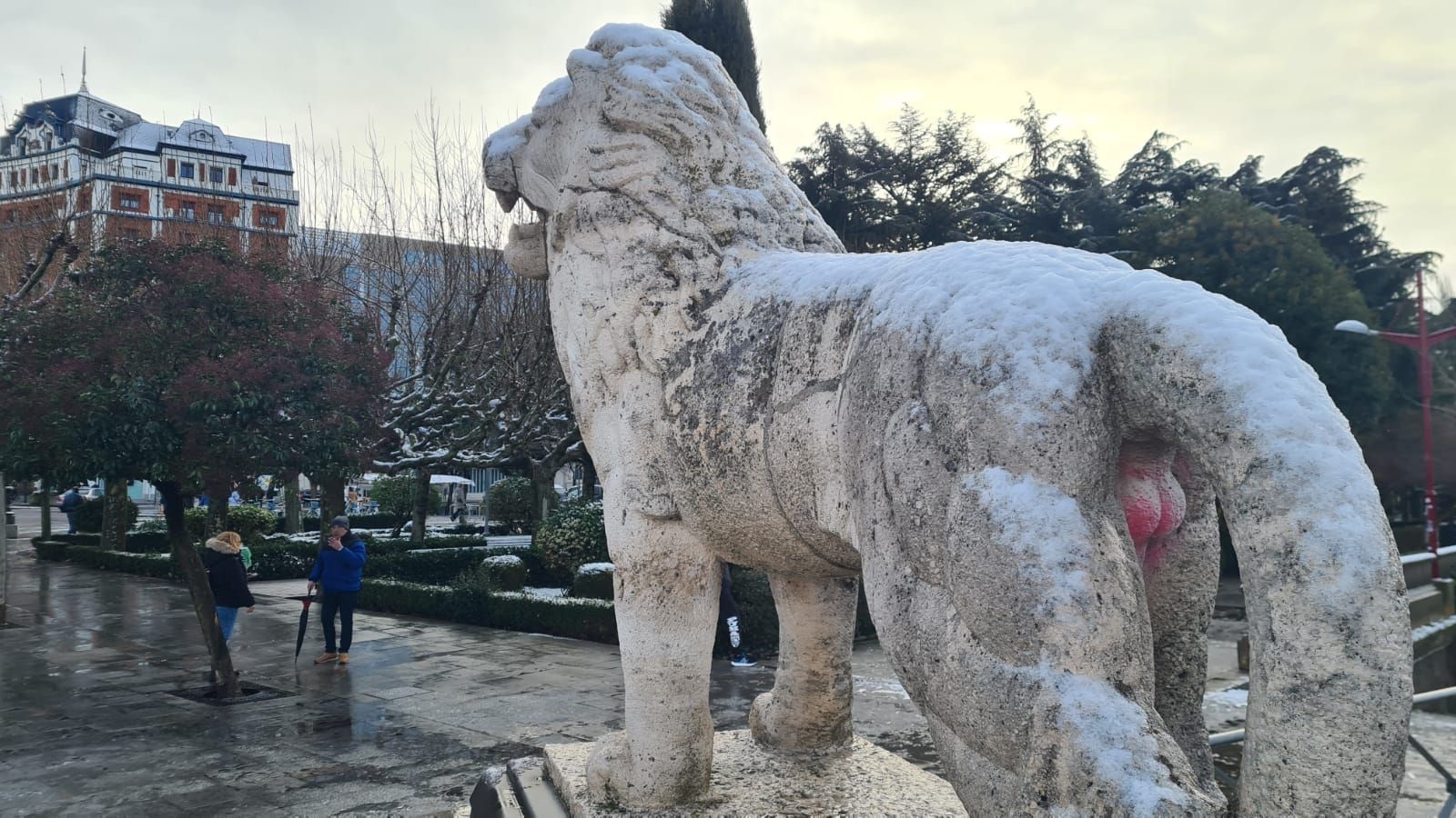 Las imágenes de la nieve en León