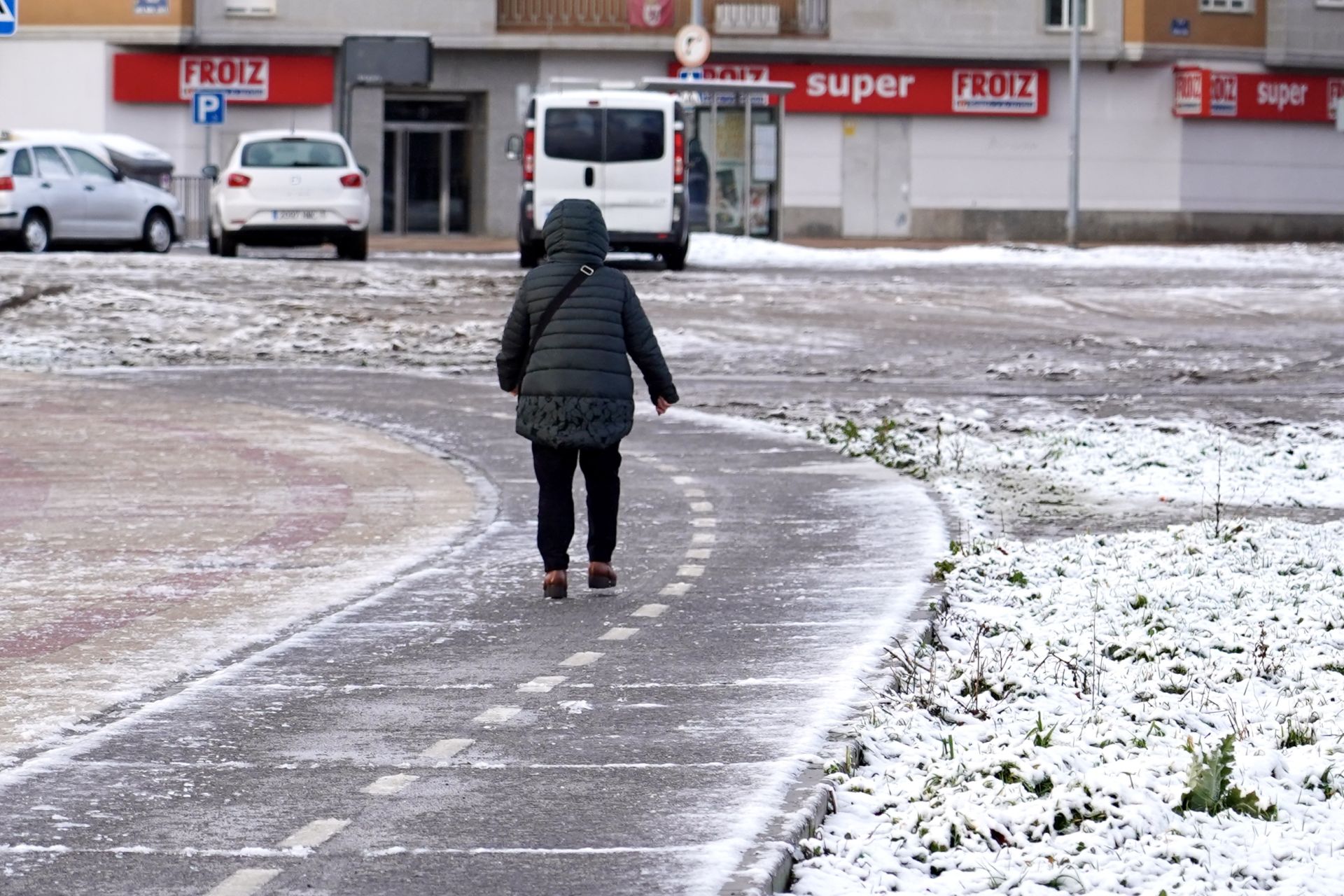 Nieve en León ciudad