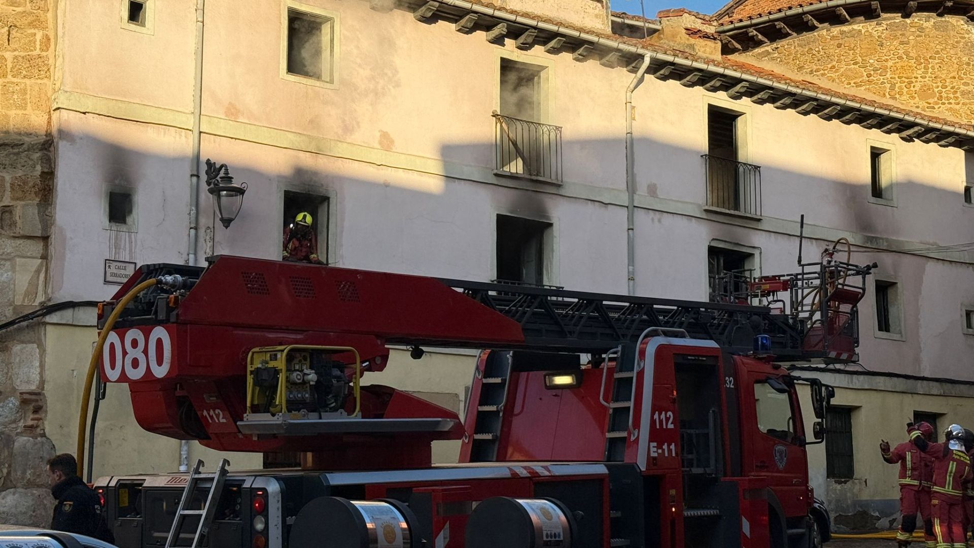 Incendio en una vivienda okupada de León