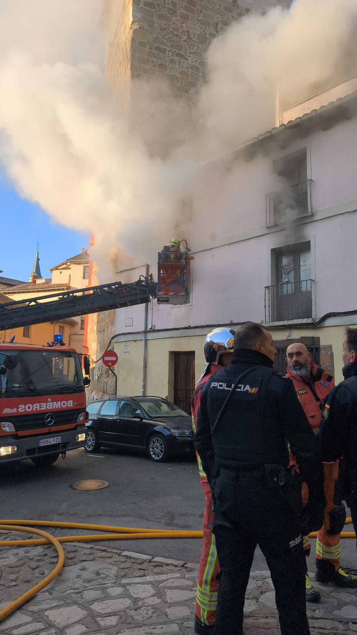 Incendio en una vivienda okupada de León