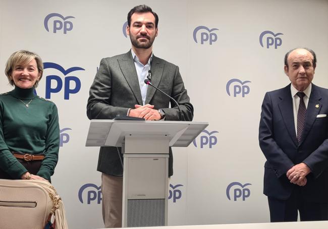 Concejales del PP en rueda de prensa.