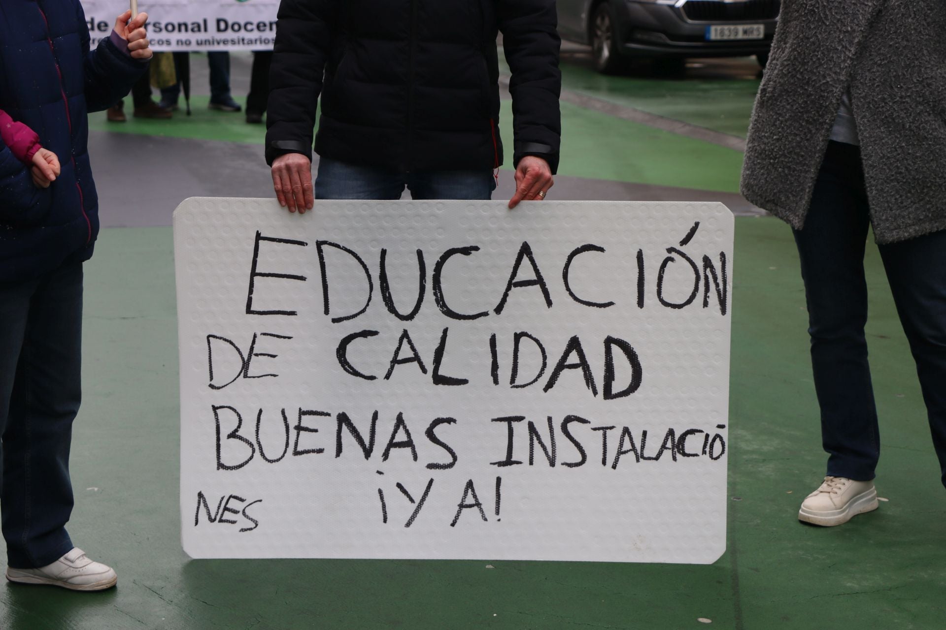 Manifestación del IES García Bellido en el centro de León