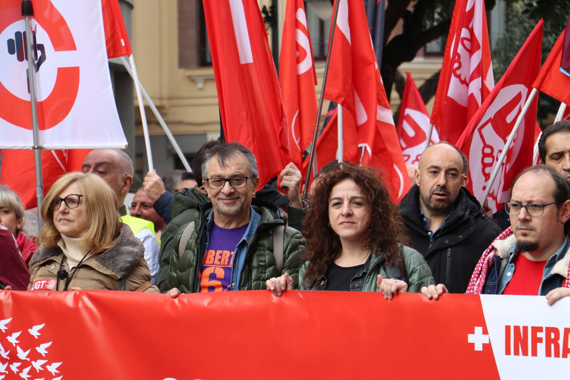 Las imágenes de la manifestación del 16-F en León