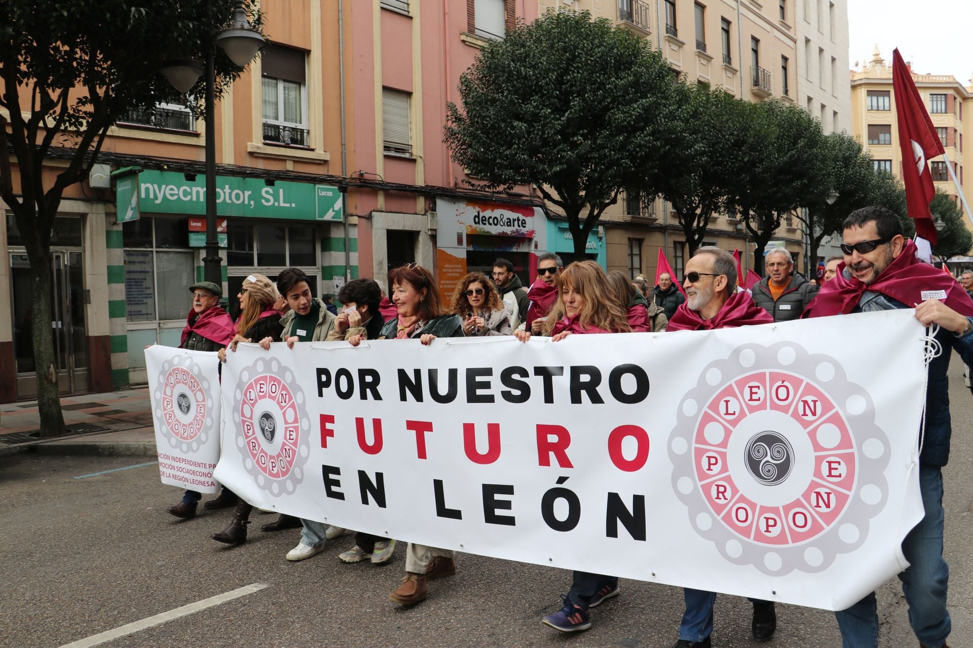 Las imágenes de la manifestación del 16-F en León