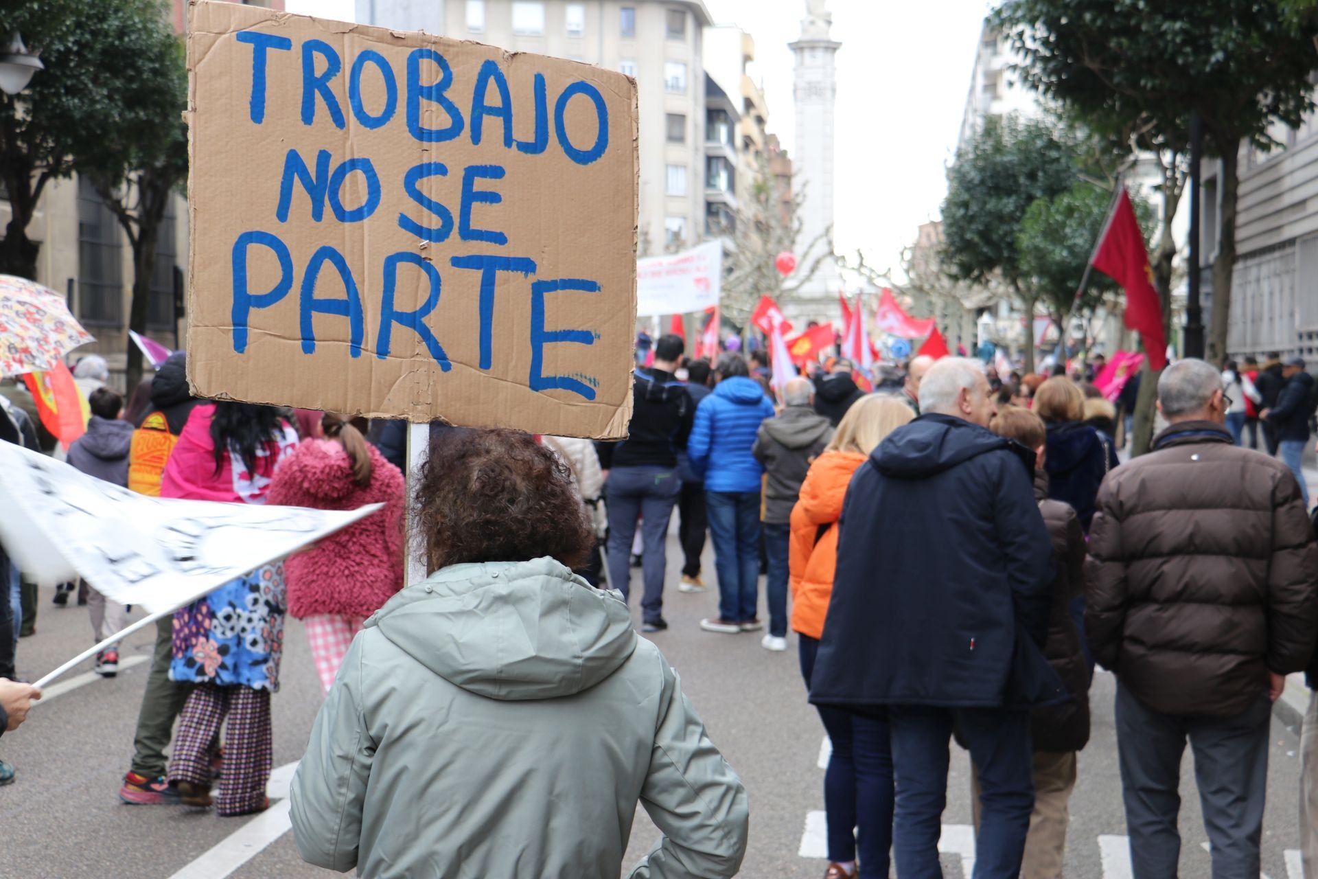 Las imágenes de la manifestación del 16-F en León