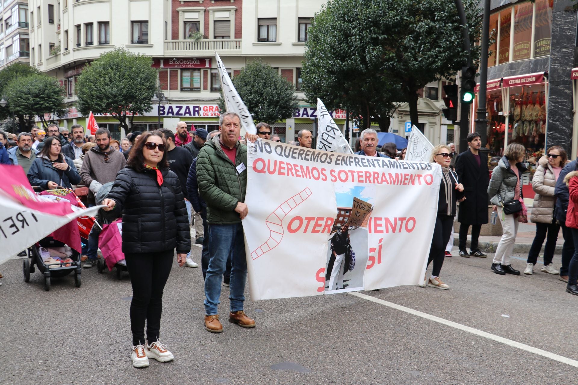 Las imágenes de la manifestación del 16-F en León