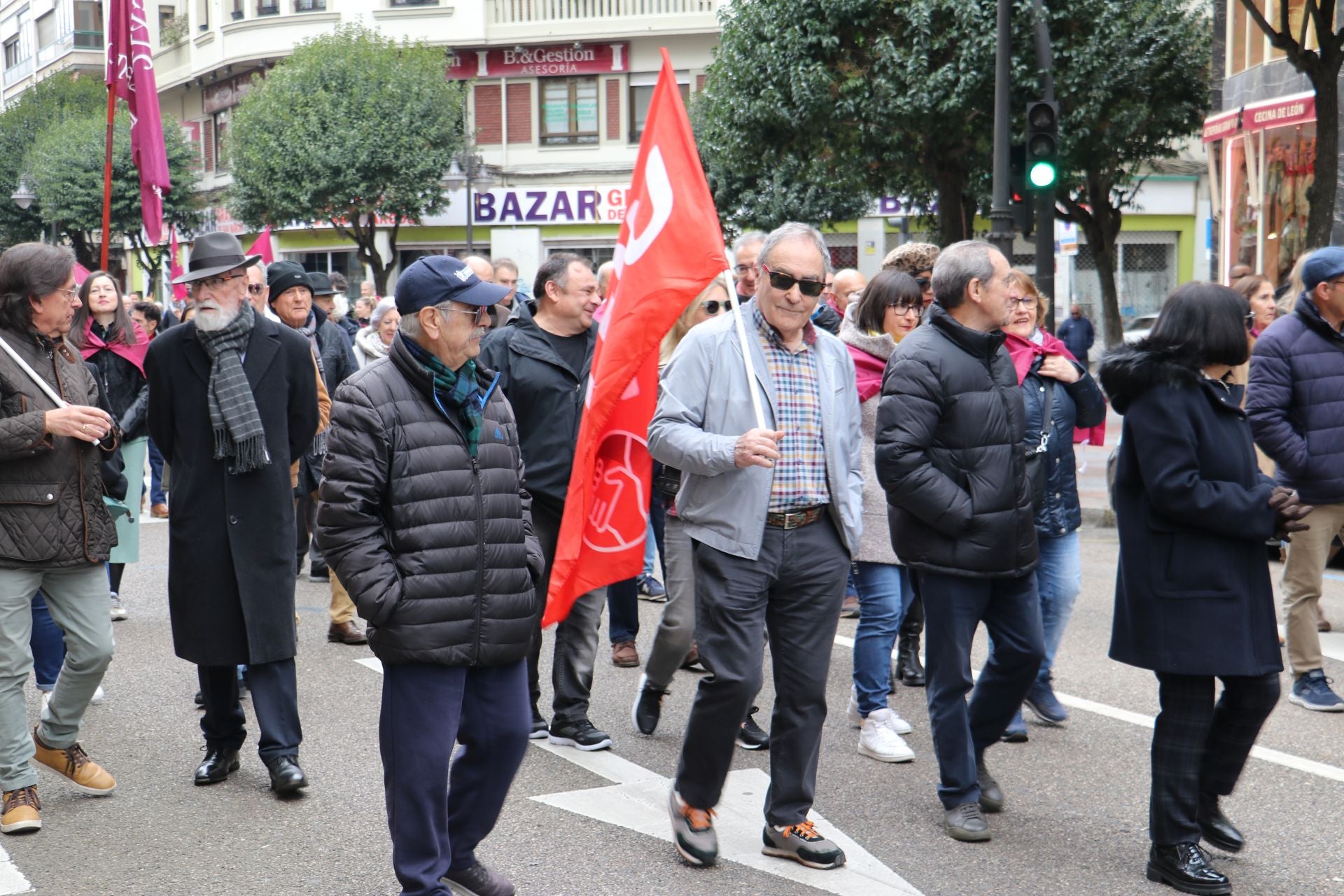 Las imágenes de la manifestación del 16-F en León