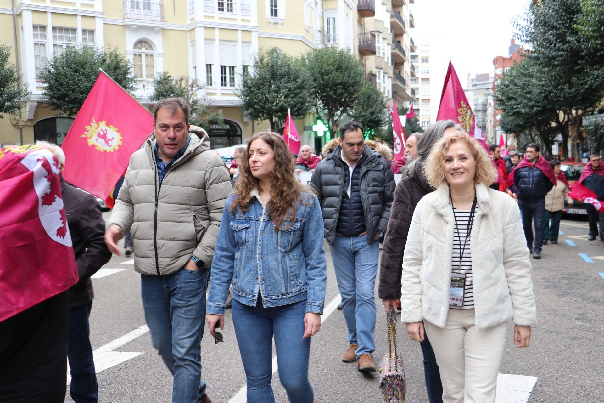 Las imágenes de la manifestación del 16-F en León