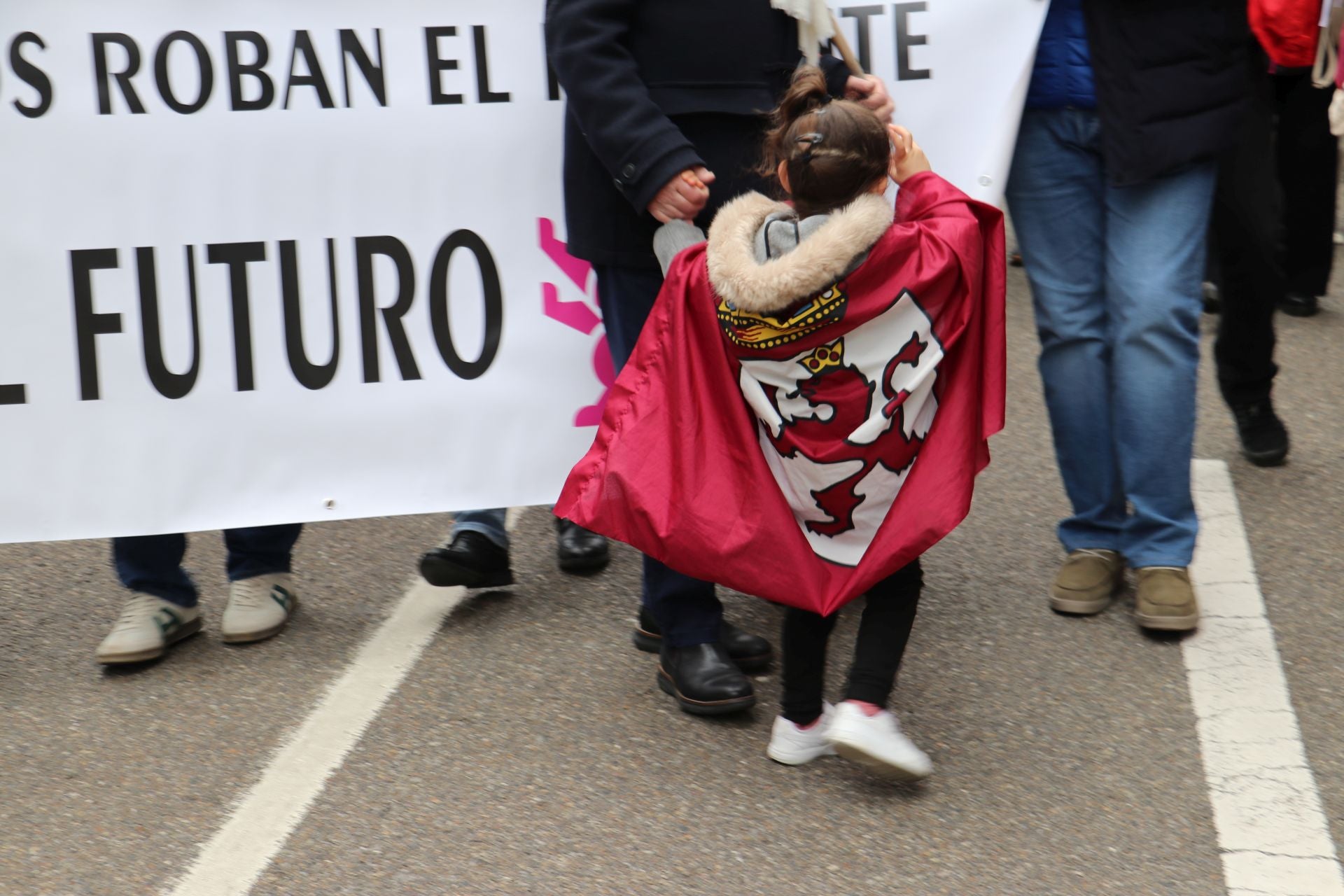 Las imágenes de la manifestación del 16-F en León