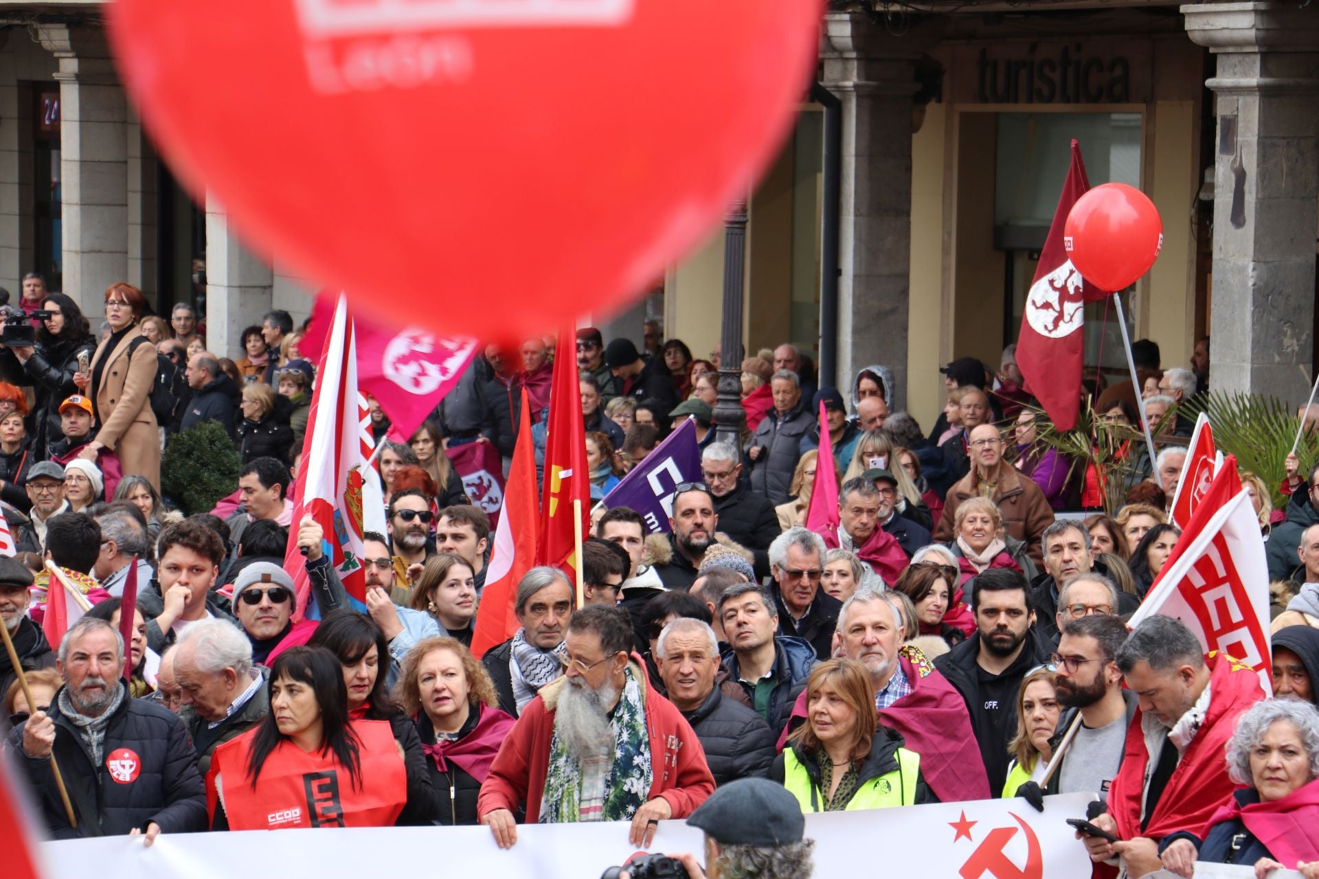 Las imágenes de la manifestación del 16-F en León