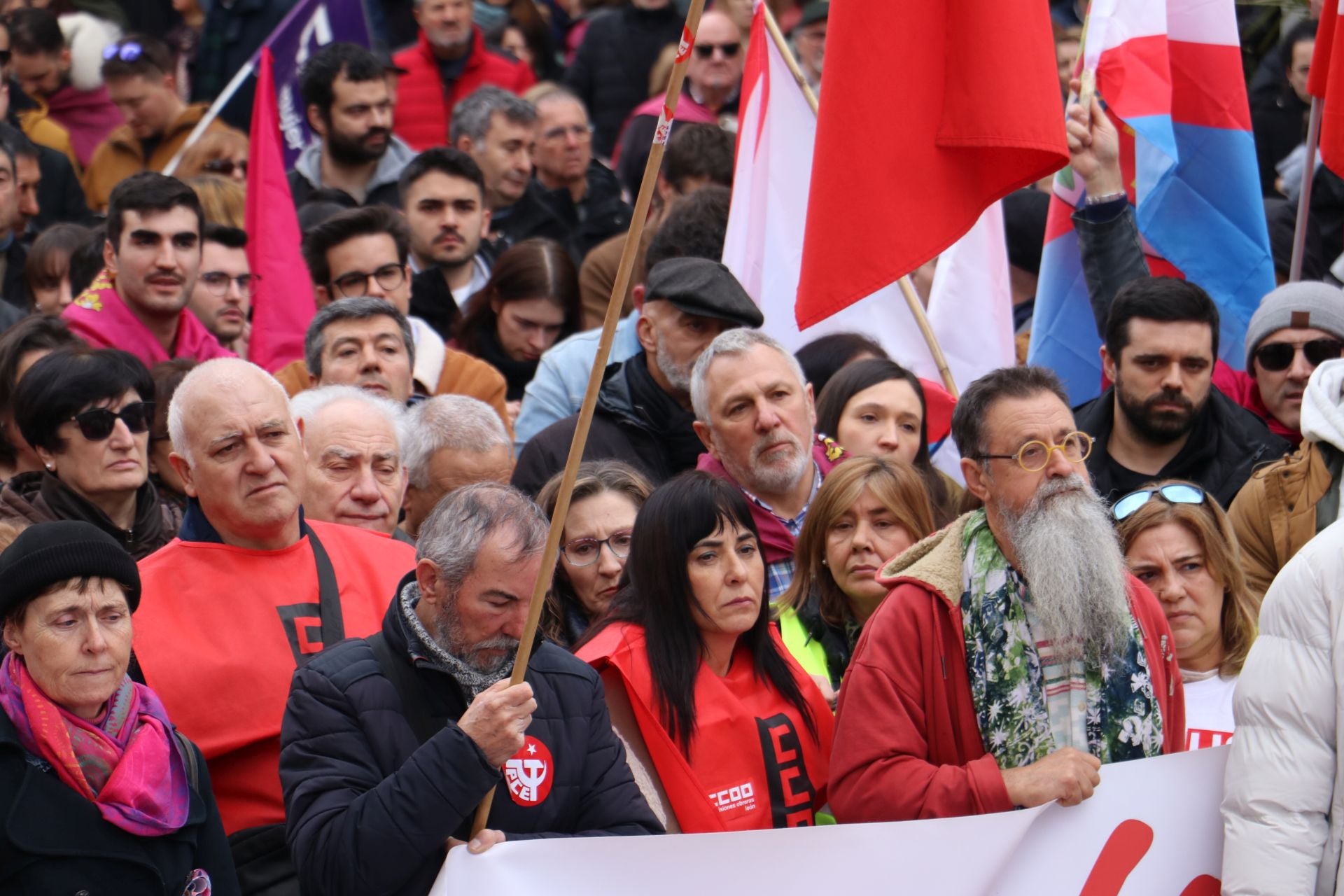 Las imágenes de la manifestación del 16-F en León