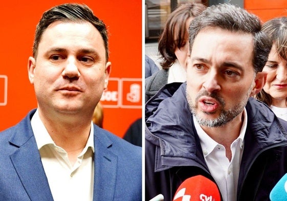 Javier Alfonso Cendón y Diego Moreno el lunes en la presentación de avales.