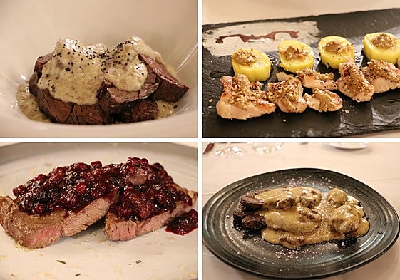 Imagen de los platos exóticos del restaurante.