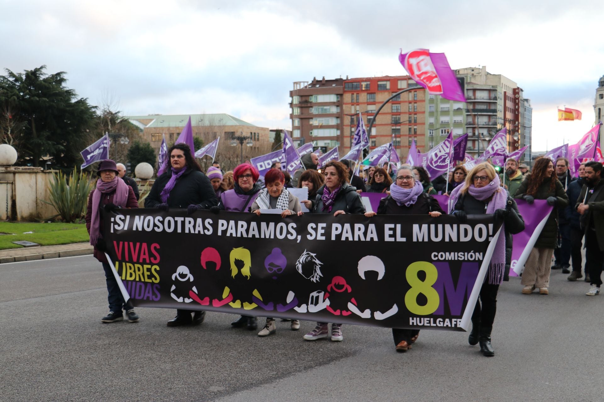 Las imágenes de la segunda manifestación por el 8M en León