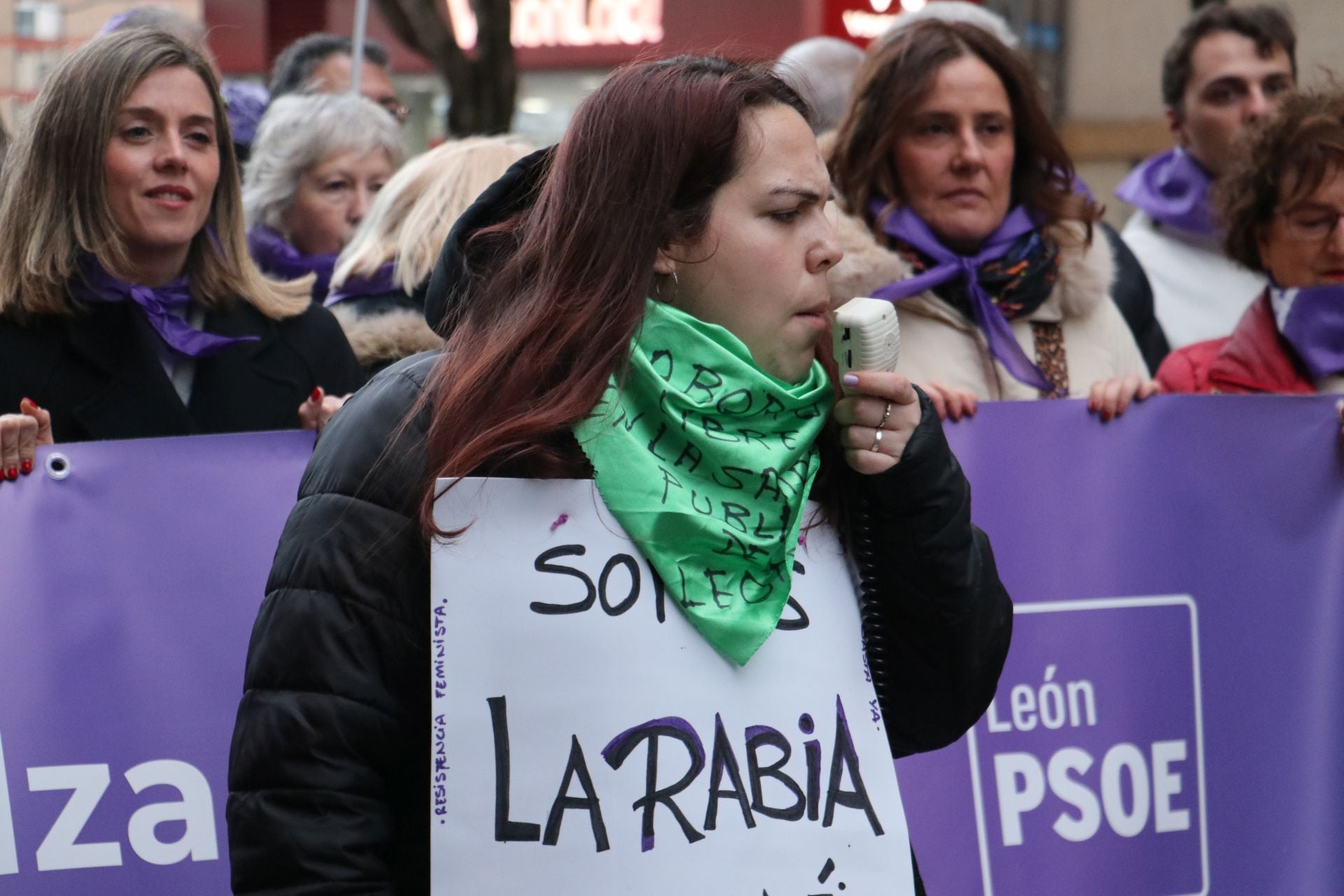 Las imágenes de la segunda manifestación por el 8M en León