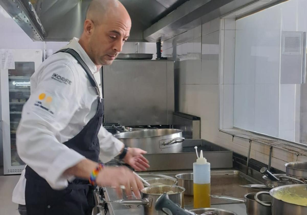 El cocinero leonés presente en la jornada.