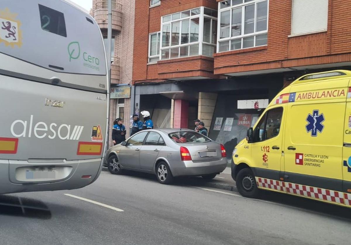 Uno de los vehículos implicados en el accidente.