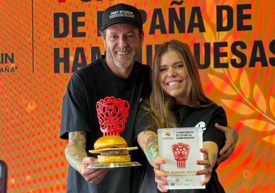 Hamburguesa ganadora del concurso.