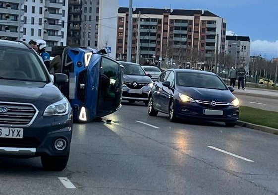 Accidente en la zona de la universidad.
