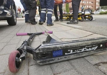 Castilla y León lideró el pasado año el número de accidentes con patinetes eléctricos